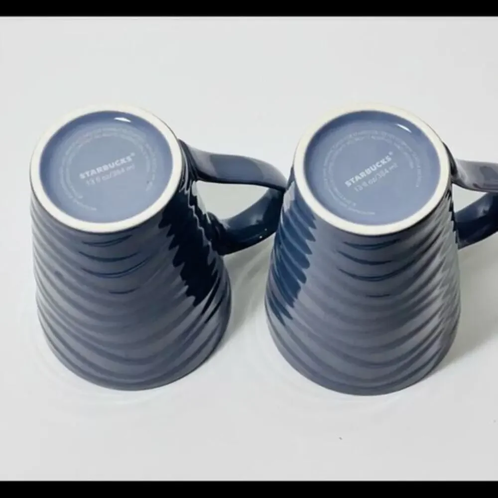 NWOT Starbucks mugs purple set of 2….13 fl oz